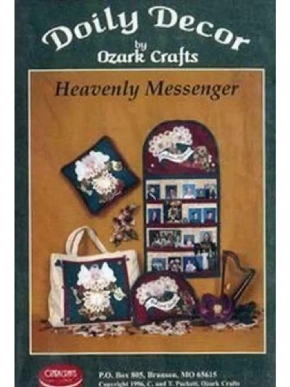 Vintage Sewing Pattern Doily Decor By Ozark Crafts Heavenly Messenger Christmas